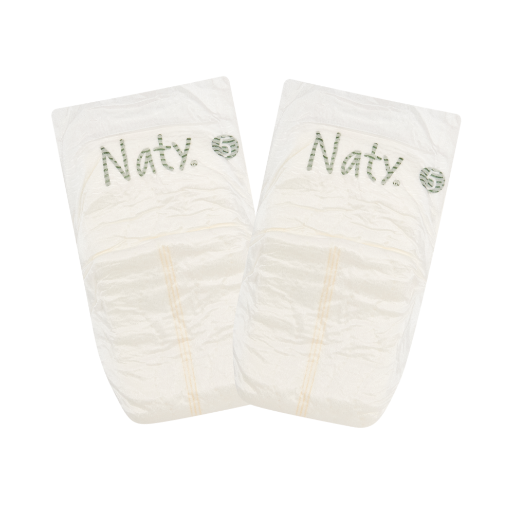 22 x Bamboo viscose diapers (Size5), , grid, Eco by Naty
